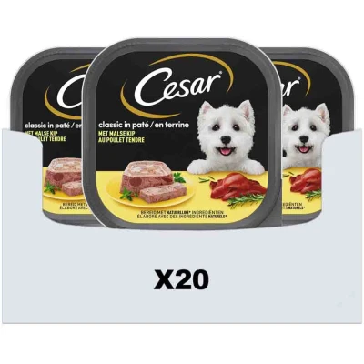 Afbeelding van 20x Cesar Classic Paté Kip 300 gr
