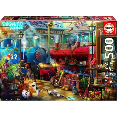 Afbeelding van Legpuzzel Treinstation (Enigmatic) 500 stukjes Educa Puzzel