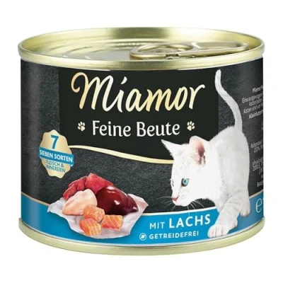 Afbeelding van Miamor Fijne Prooi 24 x 185 g Kattenvoer Zalm