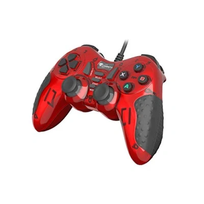 Afbeelding van Genesis Game controller Gamepad Mangan 200 Bedraad PC Rood/Zwart