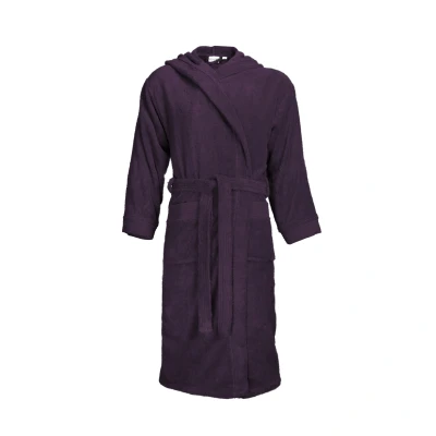 Afbeelding van The One Classic Badjas met capuchon 420 gram Plum 2XL/3XL