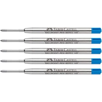 Afbeelding van Faber Castell Balpenvulling (5 stuks, extra breed blauw)