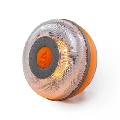 Afbeelding van FlashLED SOS noodlicht voor auto, goedgekeurd, V16 aangesloten, verbindend, DGT 2026, SIM en service tot 2038, diepe dekking geolocatie