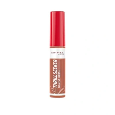 Afbeelding van Rimmel Thrill Seeker Glassy Gloss, Sweet Frosting, Moisturizer, gesund aussehende Lippen, abgeschrägter Applikator, homogene Anwendung, vegane Formel, 10 ml
