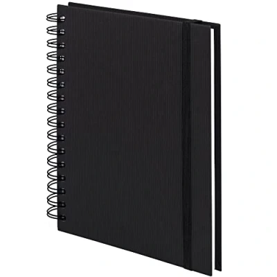 Afbeelding van Rössler Papier 1875452701 S.O.H.O. Wire O notitieboek met elastische sluiting, DIN A5, 21,8 x 15,5 2 cm, 80 vel, zwart, 1 stuk