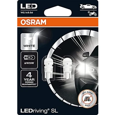 Afbeelding van Osram W5W LEDriving SL White 6000K 2825DWP 02B Autolampen