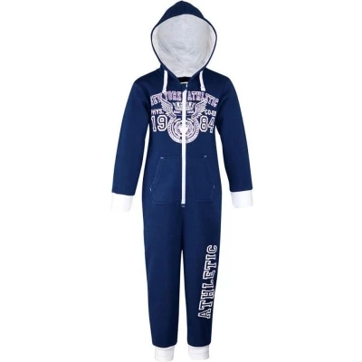 Afbeelding van Jogging onesie maat 104/110 blauw meisjes onesies jumpsuit