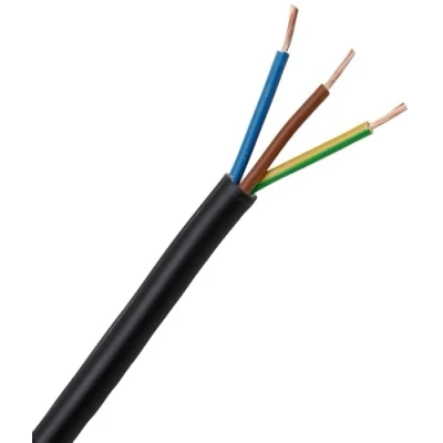 Afbeelding van Kopp 152425001 slangleiding H05 VV F 3G, 1 mm², 25 m, zwart