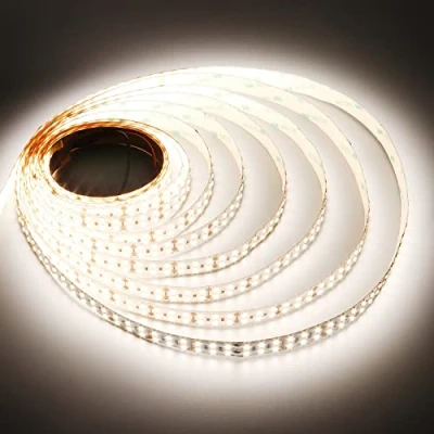 Afbeelding van JOYLIT 24V LED Strip 5M Natuurlijk Wit 4000K 2240LM/M Superheldere Dubbele Rij 15mm UL CE Professional High CRI 90+ Tape Licht 240LEDs/M SMD2835 120W IP20 Lichtstrip voor werkbank, garage