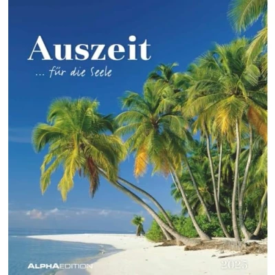 Afbeelding van Auszeit für die Seele 2025 Postkartenkalender 16x17 cm zum Aufstellen oder Aufhängen Monatskalendarium Gadget Mitbringsel Alpha Edition