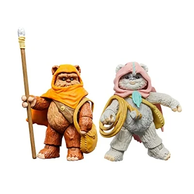 Afbeelding van Hasbro Figuras Wicket W Warrick And Kneesaa Ewoks Star Wars 9 Cm Figuur Oranje
