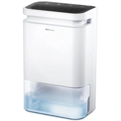 Afbeelding van Pro Breeze 10L droogmiddelontvochtiger met timer, luchtfilter, doorlopende afvoer, digitaal bedieningspaneel Ideaal voor koude temperaturen in vochtige huizen, kelders en garages
