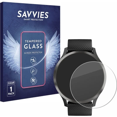 Afbeelding van Savvies Glas Screenprotector voor Garmin vivomove HR Gehard Beschermglas 9H