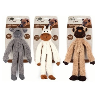 Afbeelding van All For Paws Lambswool Cuddle Ropey Floppers Hondenspeelgoed 43x16x6.5 cm Multi Color