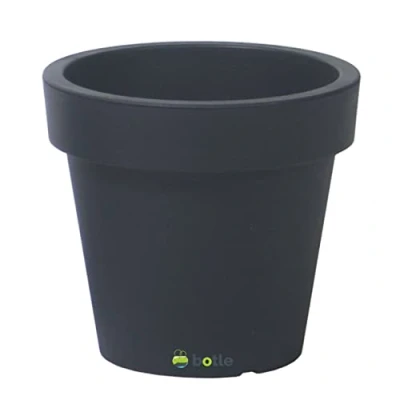 Afbeelding van botle bloempot pot 50 cm x 45,5 antraciet plantenbak plantenpot kunststof