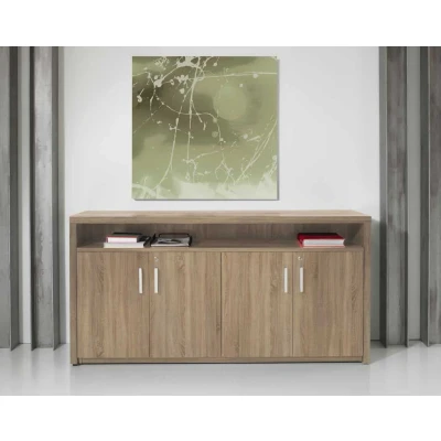 Afbeelding van Dressoir kast van hout Chief 89x168x42cm​​ in Robson eiken
