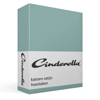 Afbeelding van Hoeslaken Cinderella Sundays Mineral Green (Satijn) 140 x 200 cm