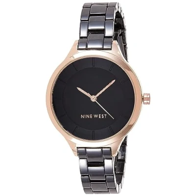 Afbeelding van Nine West Vrouwen Armbandhorloge, NW/2225BKRT