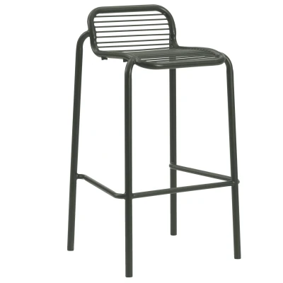 Afbeelding van Normann Copenhagen Vig Barkruk 75 Donkergroen