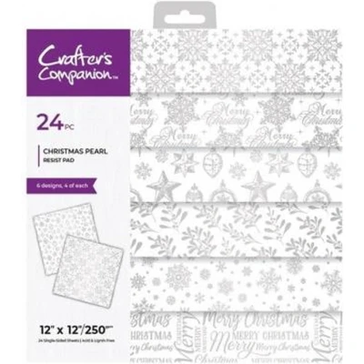 Afbeelding van CC Resist Paperpad 30x30 cm Christmas Pearl