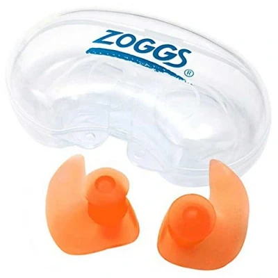 Afbeelding van Zoggs Aqua Plugz Junior (6 14 jaar), oordopjes om te zwemmen, herbruikbare siliconen oordopjes, oranje