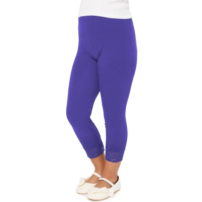 Afbeelding van Merry Style MS MS10 293 LE Meisjes Leggings Sport Vrijetijdsbroek 3/4 Capri Viscose Sporbroek Yogabroek Kobalt 152
