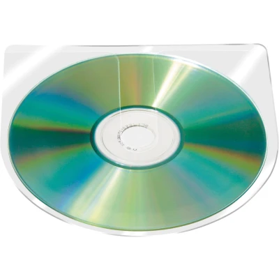 Afbeelding van Q CONNECT cd hoes zelfklevend PP 100 stuks opbergmiddel