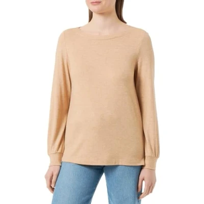 Afbeelding van s.Oliver Longsleeve Trui, Dames, Maat: 44, Sandstein