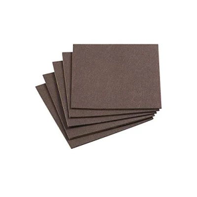 Afbeelding van Metafranc, 645526, viltglijders, 200 x mm, zelfklevend, bruin, 5 stuks, effectieve bescherming van uw meubels en stoelen, meubelglijderset voor gevoelige vloeren, stoelglijders, vilt gesneden