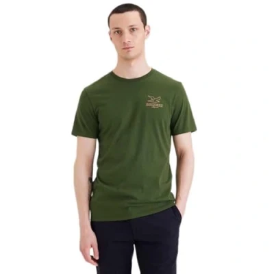 Afbeelding van Dockers LOGO Tshirt print, Heren, Maat: XS, Forest elf green