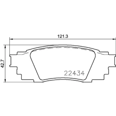 Afbeelding van Remblokkenset, schijfrem HELLA PAGID 8DB 355 025 121