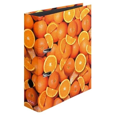 Afbeelding van Herlitz 8cm A4 hefboom boogvijl Sinaasappels