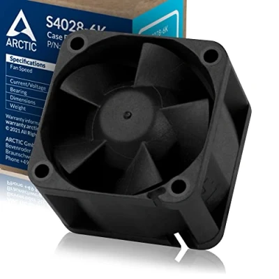 Afbeelding van ARCTIC S4028 6K Ventilator 40x40x28 mm, 250 6000 rpm, PWM geregeld, 4 pins connector, 12 V DC Zwart