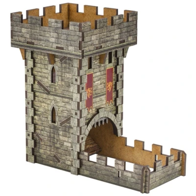 Afbeelding van Q WORKSHOP Medieval Color Dice Tower voor schijfrolling