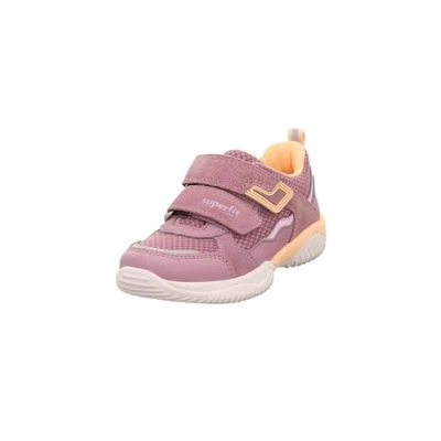 Afbeelding van Superfit Storm Sneakers laag voor kinderen, Maat: 34, Lila/orange Leer en textiel