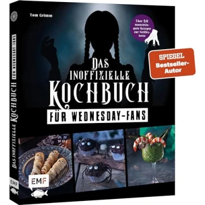 Afbeelding van Das inoffizielle Kochbuch für Wednesday Fans: Über 50 monströs gute Rezepte zur Netflix Serie: Grabstein Pizza, Wurstmumien, Toxische Limonade und mehr
