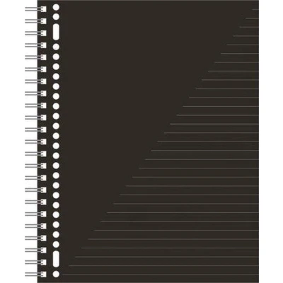 Afbeelding van Collegeblok Kangaro A4 zwart 80 vel, krimp a 5 stuks 60gr papier met r