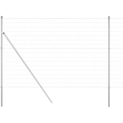 Afbeelding van vidaXL Euro Fence met 7 Posts 1.6x10 m Verzinkt Staal