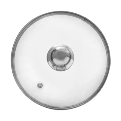 Afbeelding van Orion Glazen deksel met roestvrijstalen rand voor pot en pan 20 cm 200 C hittebestendig glas