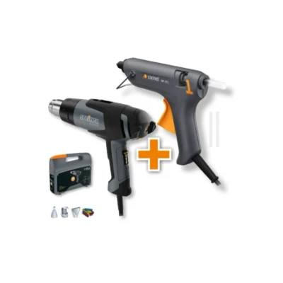 Afbeelding van Steinel 088422 HG2120E in koffer + Gluematic 1011 lijmpistool inclusief 2 lijmsticks