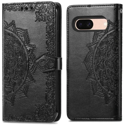 Afbeelding van Google Pixel 8a Hoesje Kunstleder iMoshion Bookcase Zwart Telefoonhoesje