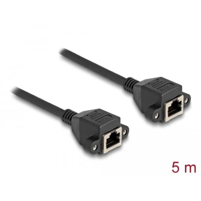 Afbeelding van Delock RJ50 Verlängerungskabel Buchse zu S/FTP 5 m schwarz H