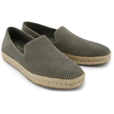 Afbeelding van TOMS Santiago Instappers, Heren, Maat: 44.5, Grey Leer