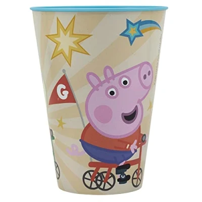 Afbeelding van Stor Peppa Pig Kinderbeker, herbruikbaar, 430 ml