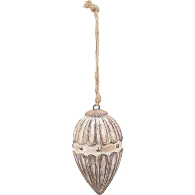 Afbeelding van Clayre &amp; Eef Hanger Ø 7x12 cm Beige Bruin Hout Woondecoratie