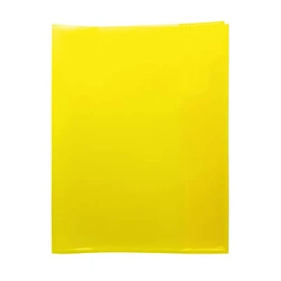 Afbeelding van HERMA 19623 Quart Transparant Geel, 10 stuks, boekomslagen van duurzame, afwasbare en extra dikke polypropyleenfolie, doorzichtige beschermhoezen set voor schoolschriften, gekleurd