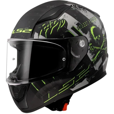 Afbeelding van LS2 Helm Rapid II FF353 Pirates mat titanium maat M