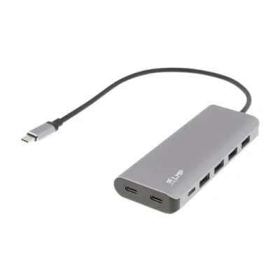 Afbeelding van LMP USB C Hub 7 poorts met 3x C, 4x Zilver