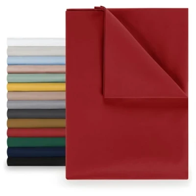 Afbeelding van Blumtal Basic Bedlaken Microvezel 320 x 275 cm Aurora Red hoeslaken zonder elastiek