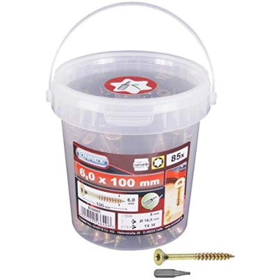 Afbeelding van CONNEX B30085 Uni Screws TX emmer 6,0x100 a 85st